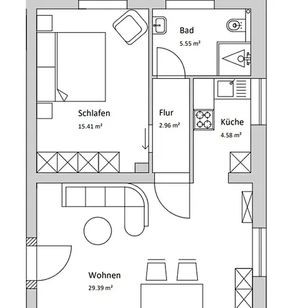 Apartamento Mühlen-apartment Im Herrenhaus Rheinblick *